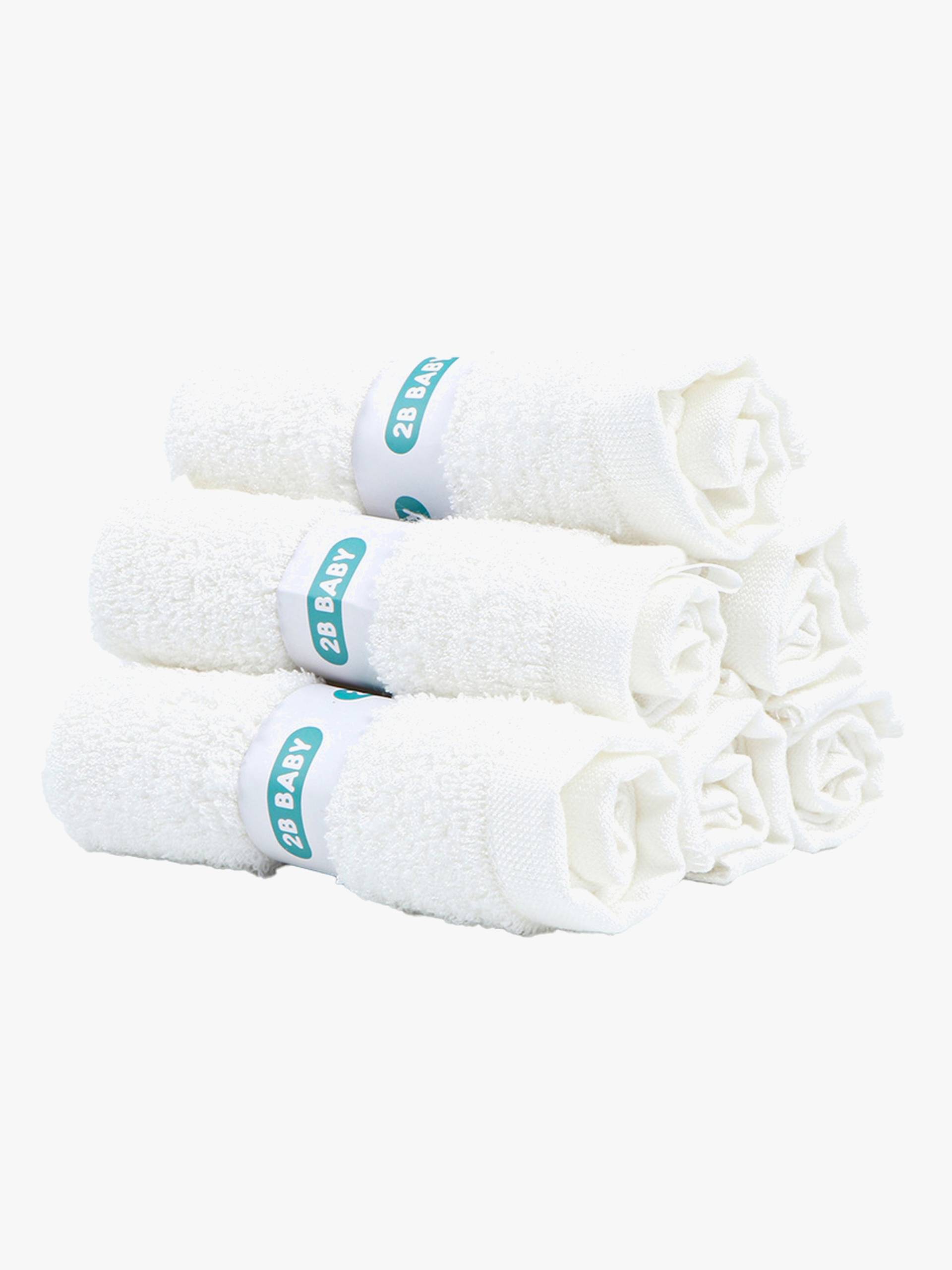 2B Baby Waschlappen Bambus 6er-Pack, Weiß 2B Baby Waschlappen Bambus 6er-Pack, Weiß von 2B Baby