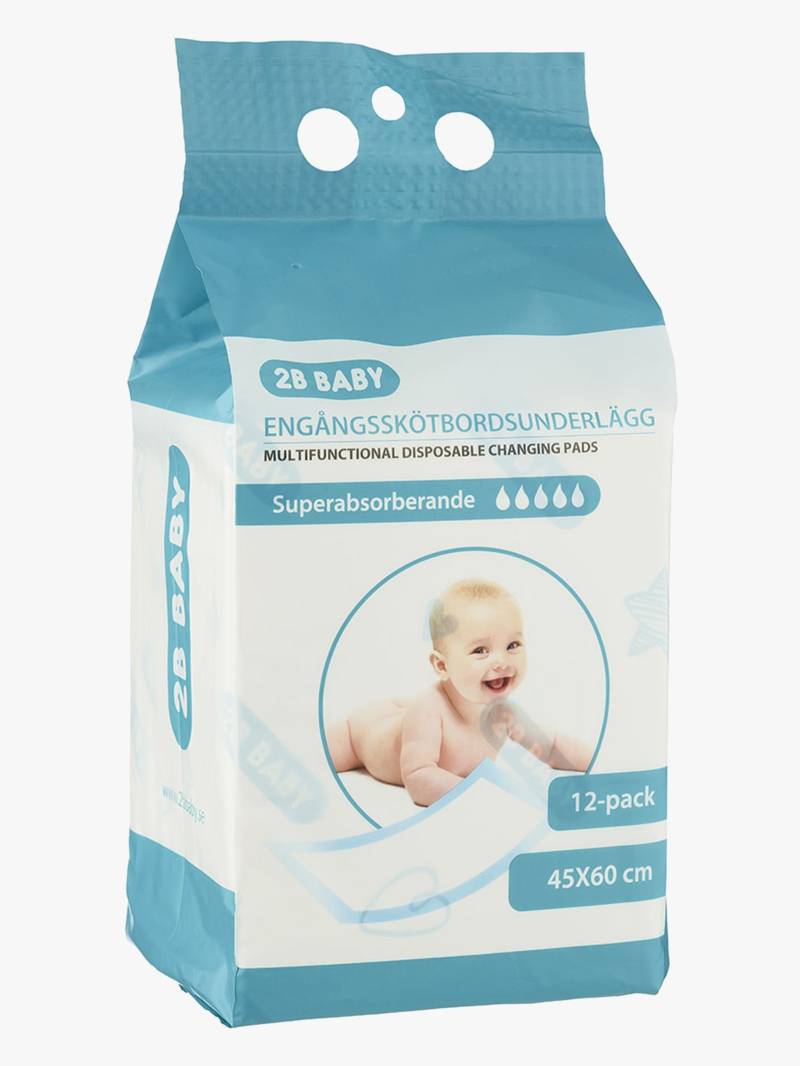 2B Baby Wickelunterlage 45x60cm 12er-Pack von 2B Baby