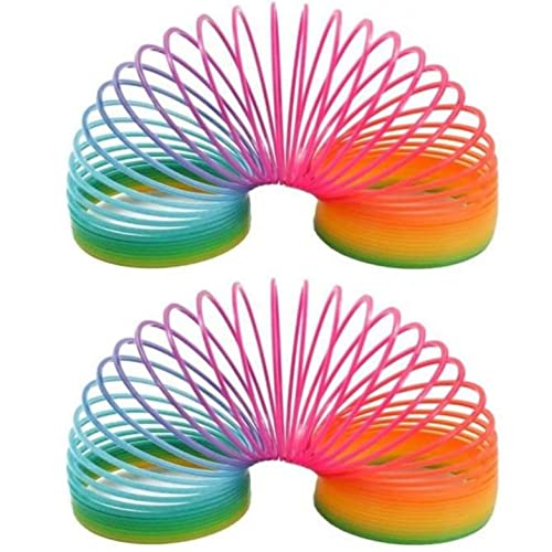 2er Set Regenbogenspirale Springspirale Spirale 7,5 cm zum Spielen oder als Mitgebsel von 2er Set