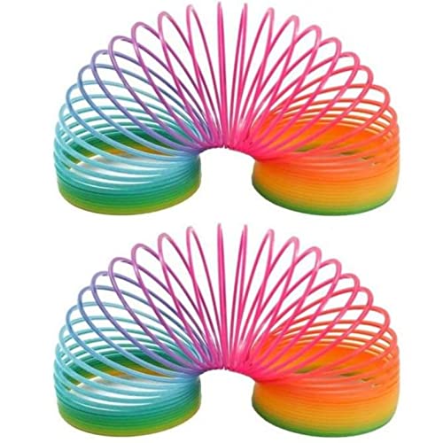 2er Set Regenbogenspirale Springspirale Spirale 7,5 cm zum Spielen oder als Mitgebsel von 2er Set