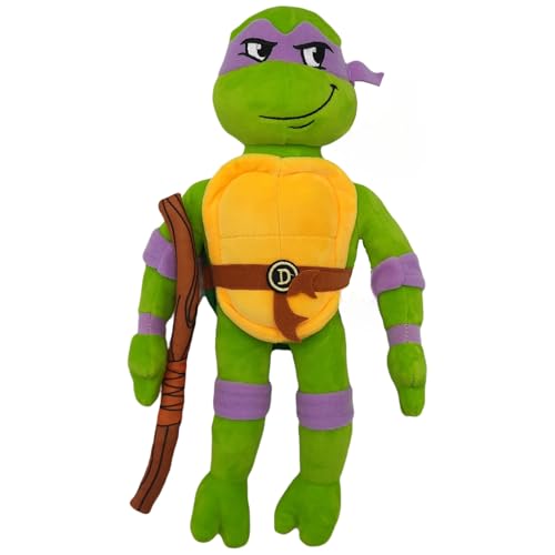 2iX - Teenage Mutant Ninja Turtles Mutant Mayhem - 32 cm Kuscheltier - Plüschfigur zum Kuscheln und Spielen, tolles Geschenk für TMNT-Fans ab 3 Jahren (Donatello) von 2iX