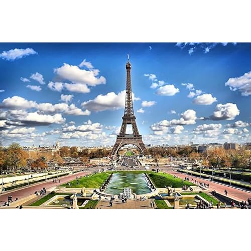 Eiffelturm 500 Teile Erwachsenenpuzzle Umweltfreundliches Schwierig Puzzle Wohnkultur Bilderrätsel Liebhaber Dekoration Puzzle von 351