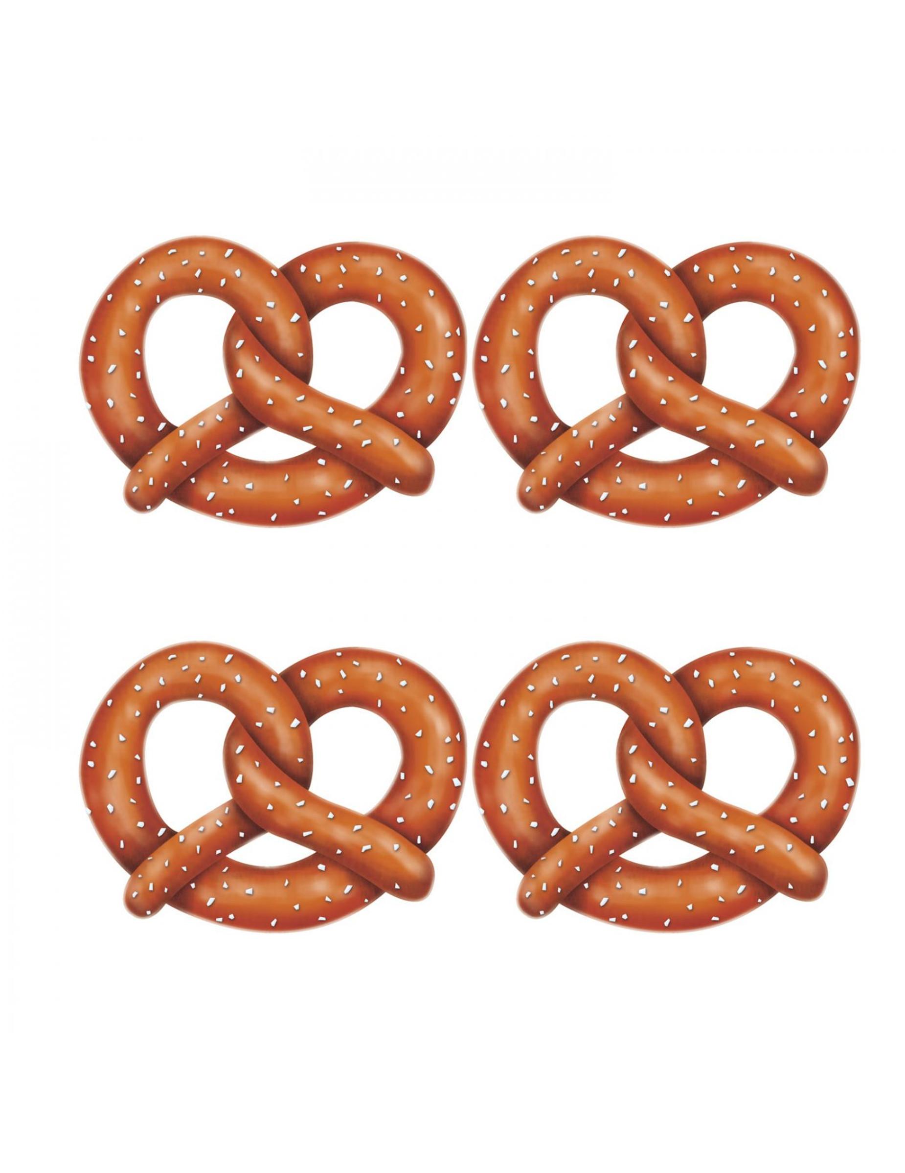 4 Brezel-Pappaufsteller 27 cm Oktoberfest 4 Brezel-Pappaufsteller 27 cm Oktoberfest von 360 DEGREES