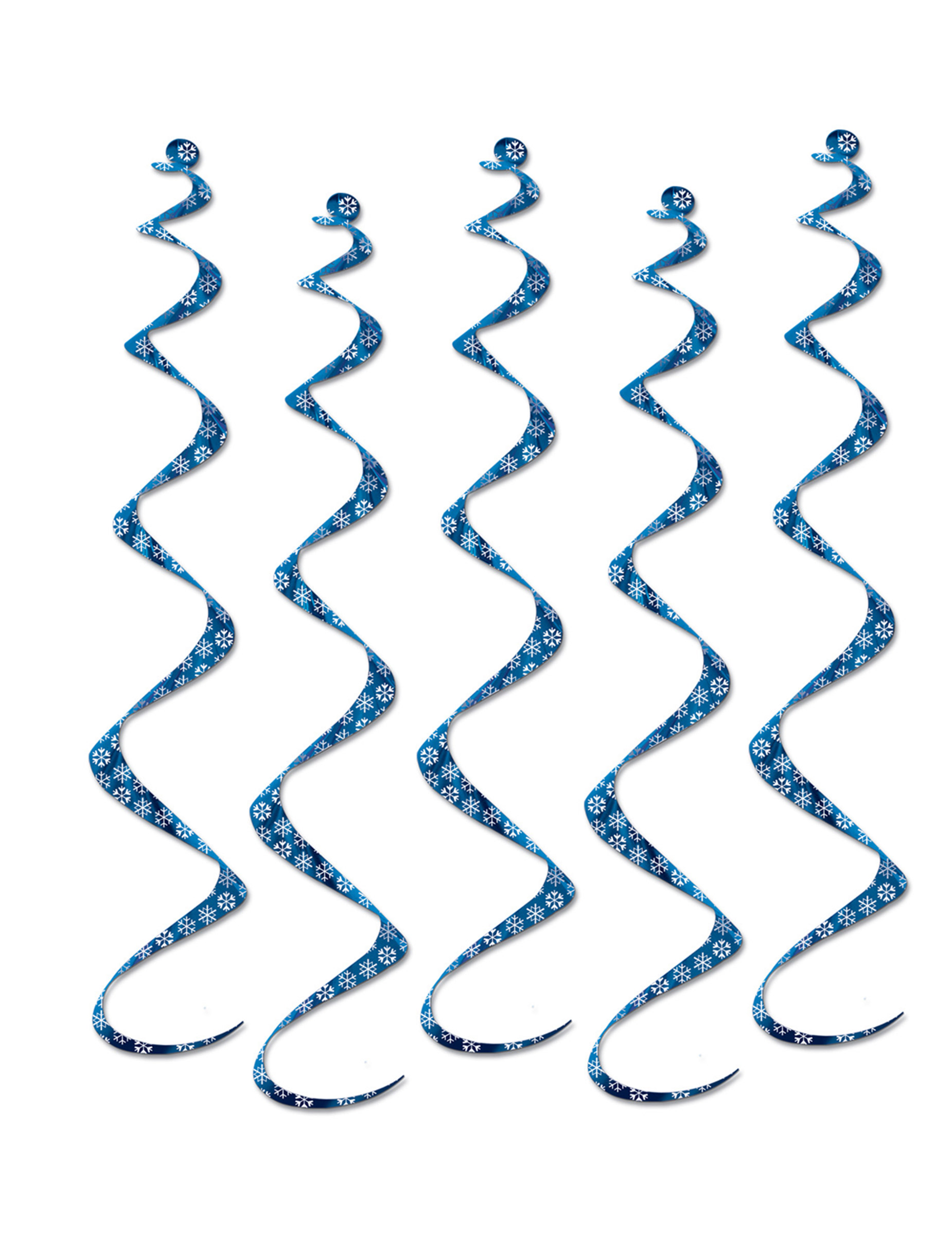 5er Set Spirale Hängedeko Schneeflocken Blau + Weiß 60cm für Weihnachten 5er Set Spirale Hängedeko Schneeflocken Blau + Weiß 60cm für Weihnachten von 360 DEGREES