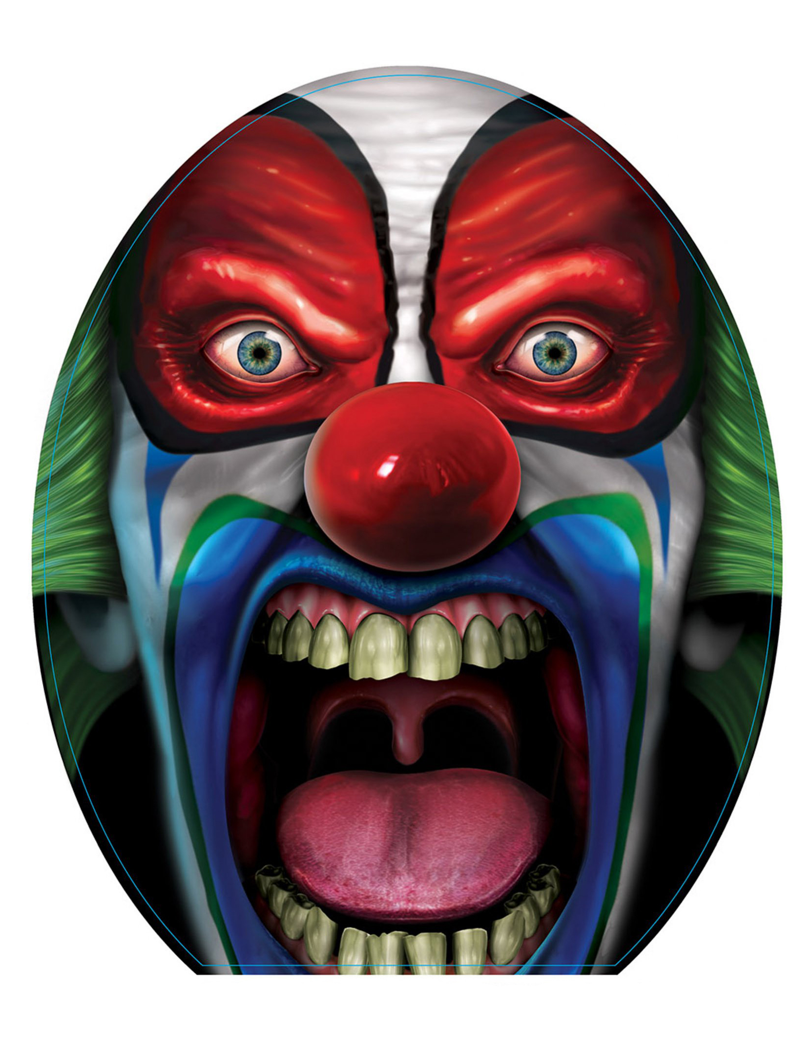 Halloween Toilettendekoration Gruselclown 30 x 43 cm Halloween Toilettendekoration Gruselclown 30 x 43 cm von 360 DEGREES