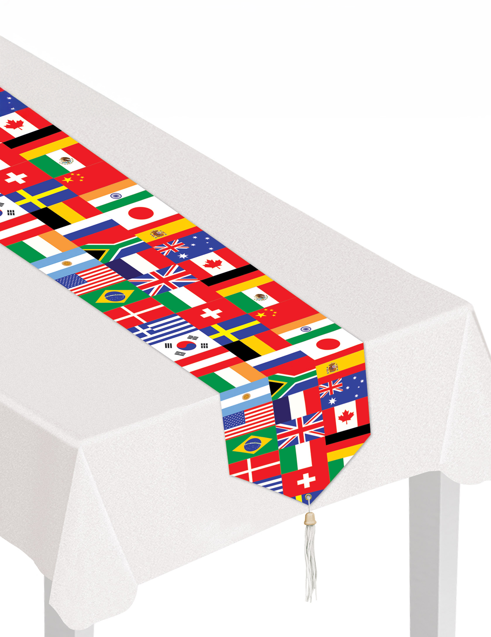 Länderflaggen der Welt Tischläufer 182 cm x 28 cm Länderflaggen der Welt Tischläufer 182 cm x 28 cm von 360 DEGREES