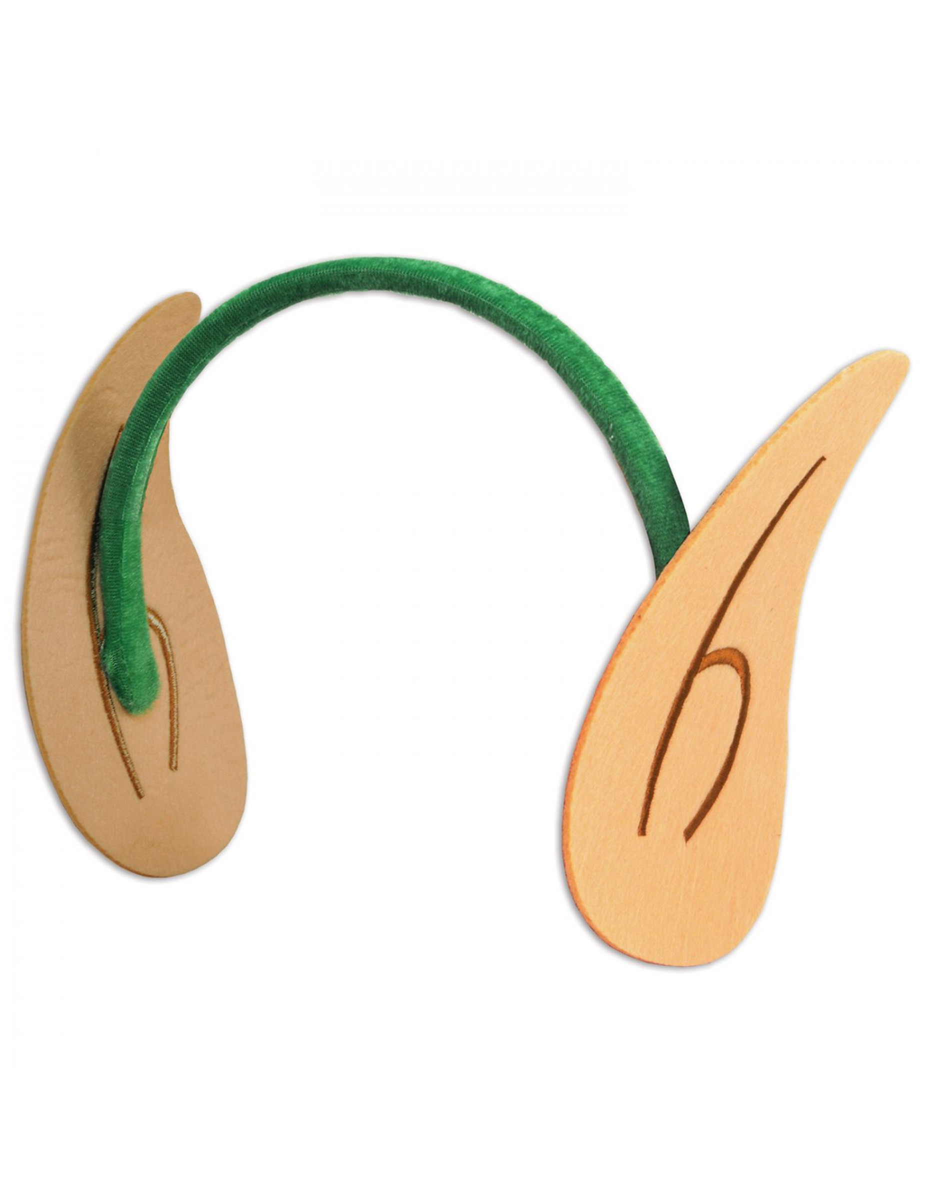 Leprechaun-Haarreif mit Ohren Accessoire grün-haut von 360 DEGREES