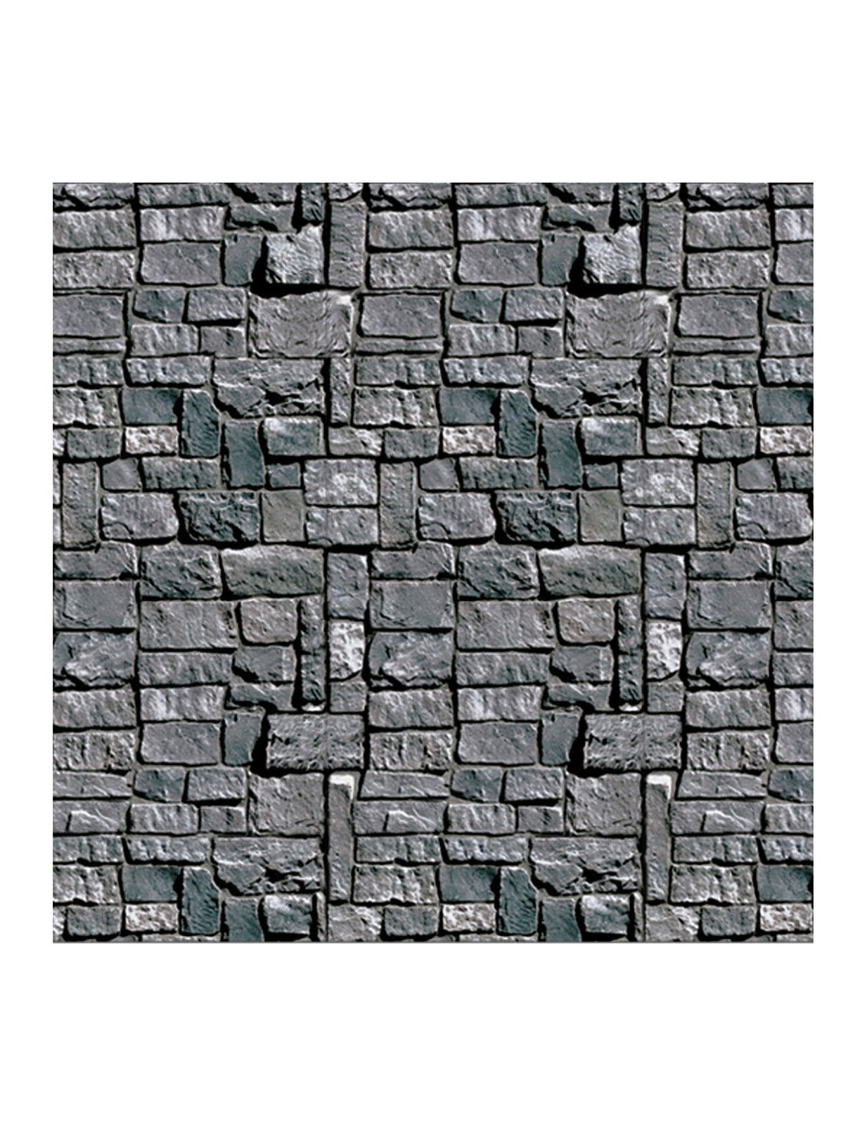 Steinerne Mauer Halloween Wand-Dekofolie grau 1,2x9,1m Steinerne Mauer Halloween Wand-Dekofolie grau 1,2x9,1m von 360 DEGREES