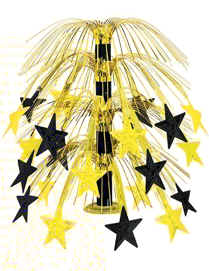 Tischdeko Silvester mit Sternen schwarz-gold Tischdeko Silvester mit Sternen schwarz-gold von 360 DEGREES