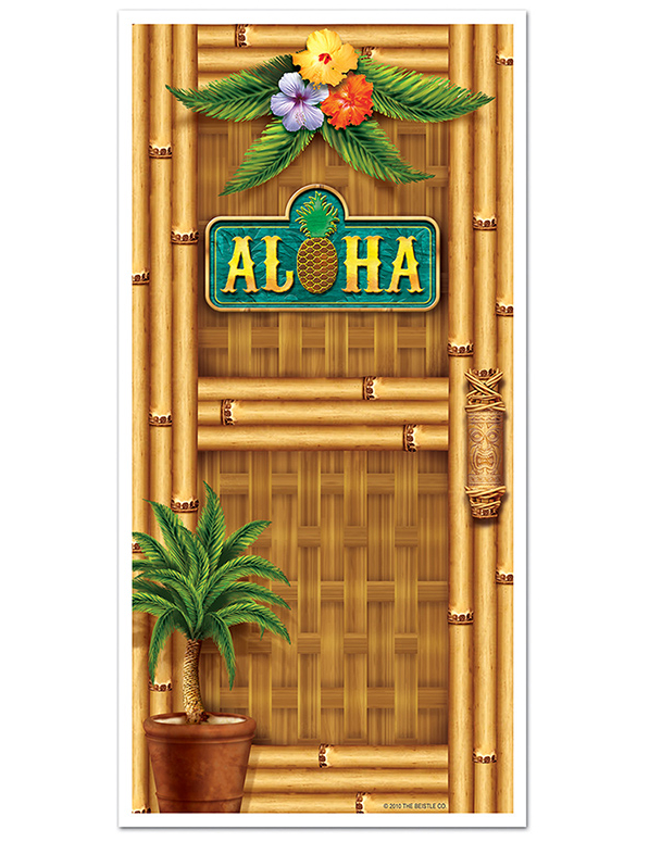 Türdeko Hawaii Bambus Aloha bunt 76x150cm von 360 DEGREES