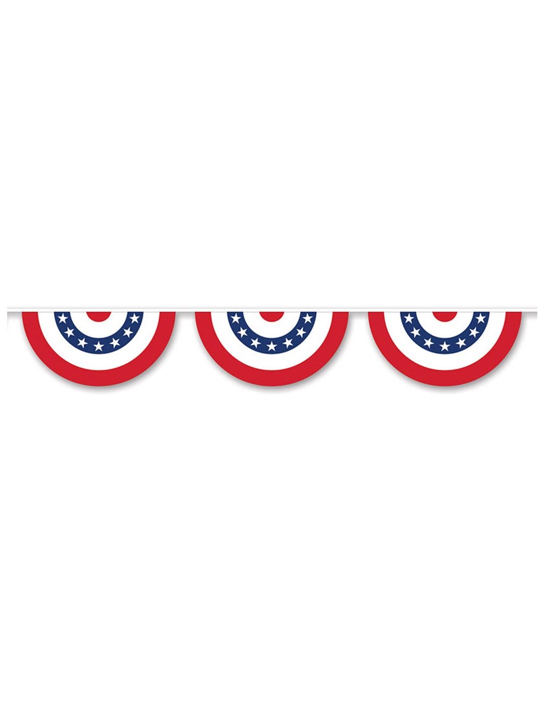 USA Party-Girlande rot-weiss-blau 366cm USA Party-Girlande rot-weiss-blau 366cm von 360 DEGREES