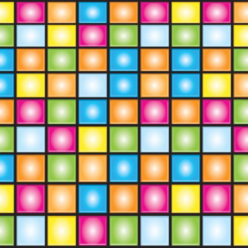 Wanddeko Disco Tanzfläche 9 m x 60 cm Dancefloor-Optik von 360 DEGREES