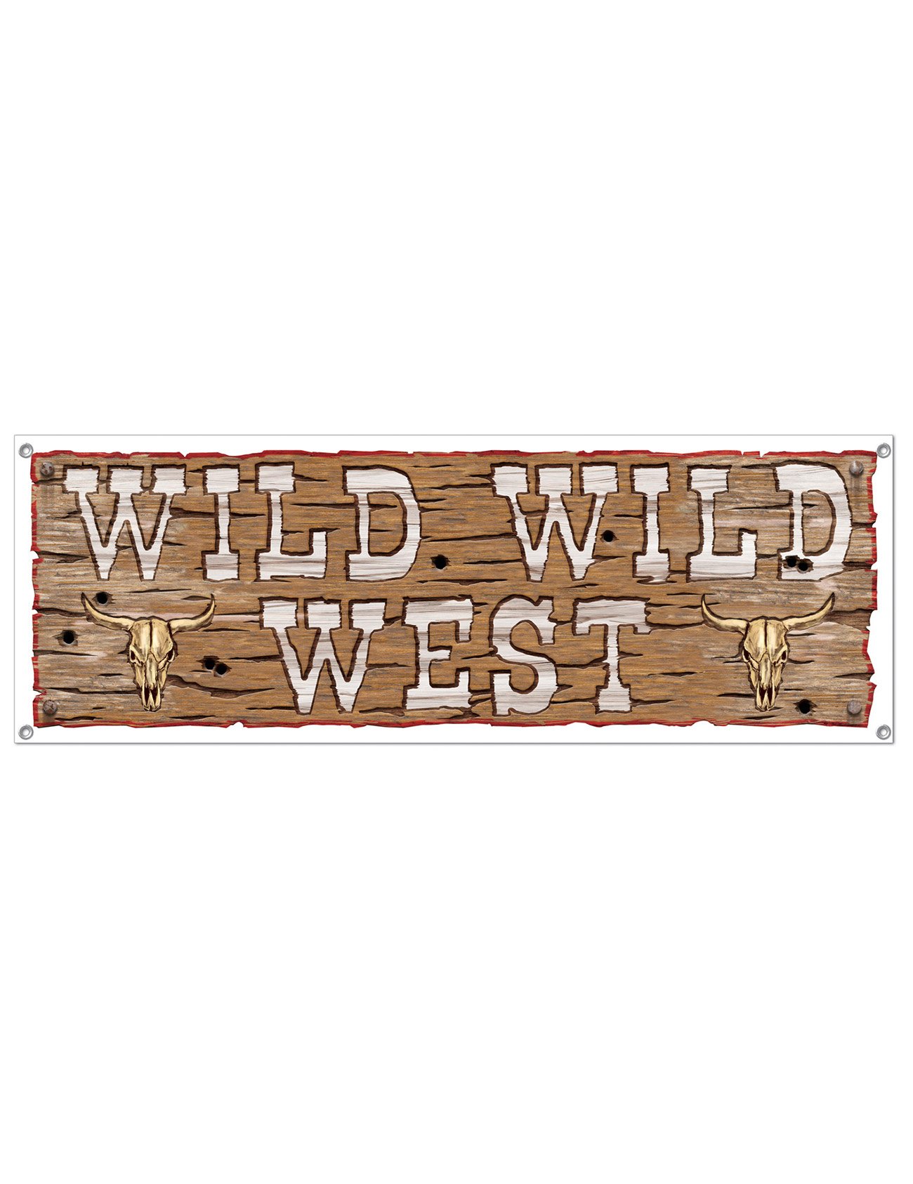 Western Banner Party-Deko braun 1,5mx53cm Western Banner Party-Deko braun 1,5mx53cm von 360 DEGREES