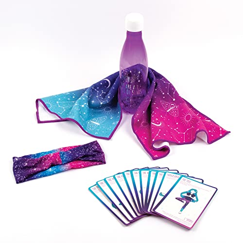 3C4G Celestial Yoga Zubehör Set – Enthält Kinder Wasserflasche, Handtuch, Stirnband & Karten – Zubehör für Mädchen im Alter von 6-8-10-12-14-16 Jahren von Make It Real 3C4G Celestial Yoga Zubehör Set – Enthält Kinder Wasserflasche, Handtuch, Stirnband & Karten – Zubehör für Mädchen im Alter von 6-8-10-12-14-16 Jahren von Make It Real von 3C4G