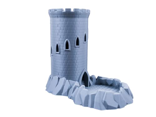 3D Vikings D&D Würfelturm Schloss für alle Würfelgrößen Perfekter Würfelroller für Dungeons and Dragons, Tabletop RPG, Miniaturspiele und Brettspiele von 3D Vikings