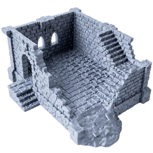 3D Vikings Ulvheim Ruinen-Serie: Steinruinierter Außenposten – Authentische Mittelalter- & Fantasieszenerie für 28/32mm Tabletop RPGs und Wargames von 3D Vikings