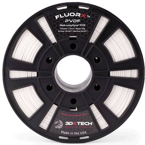 3D Xtech PVD1030750NAT FluorX™ PVDF Filament PVDF chemisch beständig, UV-beständig 2.85mm 750g N von 3D Xtech