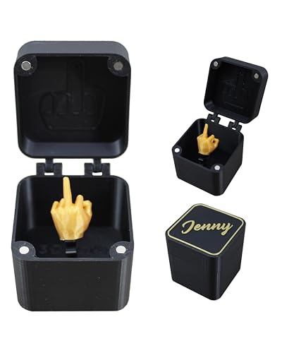 3Dkore - Personalisierbare Überraschungsbox mit verstecktem Ehrenfinger – lustiges & ungewöhnliches Geschenk – Box mit Pop-Up für Erwachsene (1 Stück) von 3Dkore