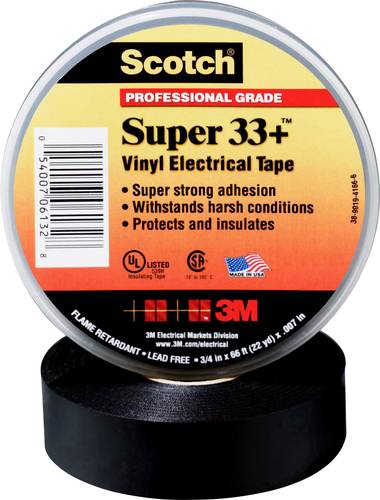 Scotch SUPER33+-19X33 Isolierband Scotch® Schwarz (L x B) 33m x 19mm 1St. von Scotch