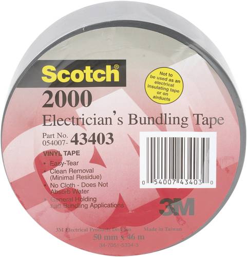 Scotch 2000 SCOTCH2000 PVC-Klebeband Scotch® 2000 Grau (L x B) 46m x 50mm 1St. von Scotch