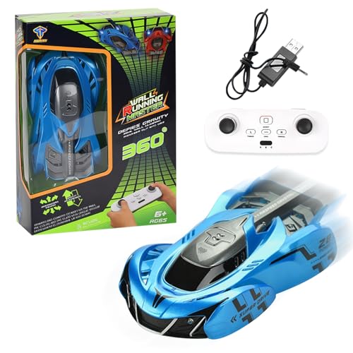 3T6B Ferngesteuertes Auto Wandkletterfahrzeug, 360° Drehbares Anti-Schwerkraft Wall Climber Auto mit LED-Vorne und Hinten Leuchtet, USB Wiederaufladbare Elektrisches Spielzeug für Kinder ab 4-9 Jahre 3T6B Ferngesteuertes Auto Wandkletterfahrzeug, 360° Drehbares Anti-Schwerkraft Wall Climber Auto mit LED-Vorne und Hinten Leuchtet, USB Wiederaufladbare Elektrisches Spielzeug für Kinder ab 4-9 Jahre von 3T6B