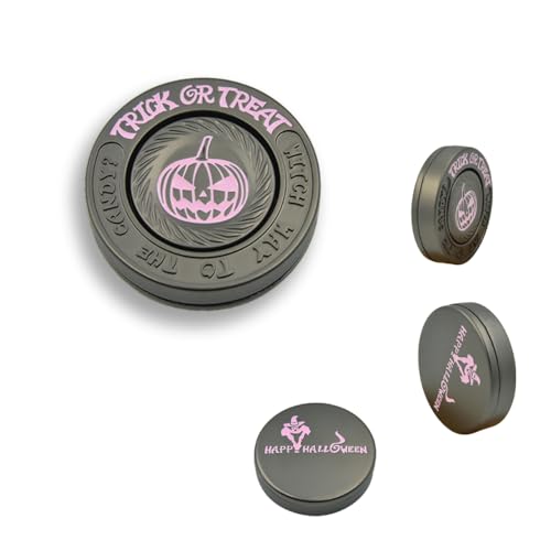 3T6B Fidget Spinner Metall rotierendes Spielzeug, Druckminderer, verwendet, um Spannung und Angst zu lindern, Halloween Kürbis Logo, kompakt und tragbar, verbessert die Aufmerksamkeit von 3T6B