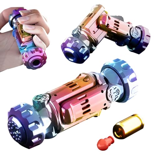 3T6B Legierung Anti Stress Spielzeug, Fidget Soft Bullet Guns Toy, Spielzeug mit Softballwaffen, EDC Antistress Spielzeug Dekompression von 3T6B