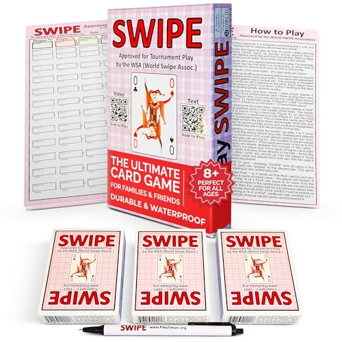 3Z Living Swipe-Kartenspiel – Spaß und Strategie für Kinder ab 8 Jahren, Jugendliche, Erwachsene, Senioren – 2 bis 8 Spieler, ideal für Familienspielabend von 3Z Living