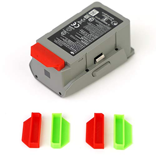 3dquad Akku Schutzkappen für DJI Mavic Air 2 Drohne, Battery Dustproof, Schutzabdeckung, Füllstandsindikator von 3dquad