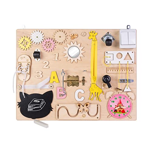 3toysm MIA Sensorische Aktivitätstafel Montessori Busy Board aus Naturholz, Tiere, 50 cm 3toysm MIA Sensorische Aktivitätstafel Montessori Busy Board aus Naturholz, Tiere, 50 cm von 3toysm