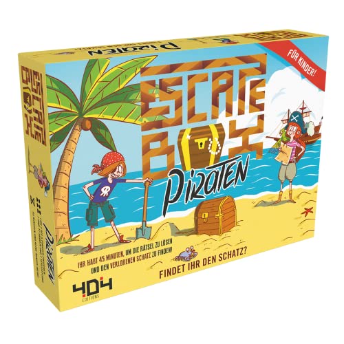 404 Editions, Escape Box Piraten, Kinderspiel, Rätselspiel, 2-5 Spieler, Ab 7+ Jahren, 45+ Minuten, Deutsch 404 Editions, Escape Box Piraten, Kinderspiel, Rätselspiel, 2-5 Spieler, Ab 7+ Jahren, 45+ Minuten, Deutsch von 404 Editions