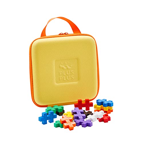 Plus-Plus 9603430 Geniales Konstruktionsspielzeug, Big Reisekoffer, Kreativ-Bausteine in praktischer Tasche mit Henkel, 15 Teile von Plus-Plus