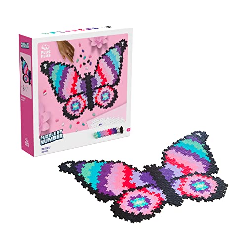 Plus-Plus 9603915 Geniales Konstruktionsspielzeug, Puzzle Schmetterling, Kreativ-Bausteine, 800 Teile von Plus-Plus