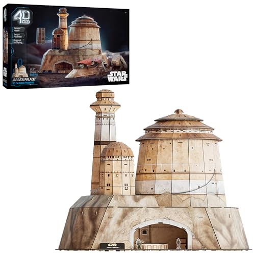 4D Build, Star Wars Jabba's Palace 3D Model Kit, Star Wars Collectibles & Desk Décor, Adult Puzzles, Building Toys, 3D Puzzles for Adults & Teens, 340 Pieces for Ages 12 & Up von 4D Build