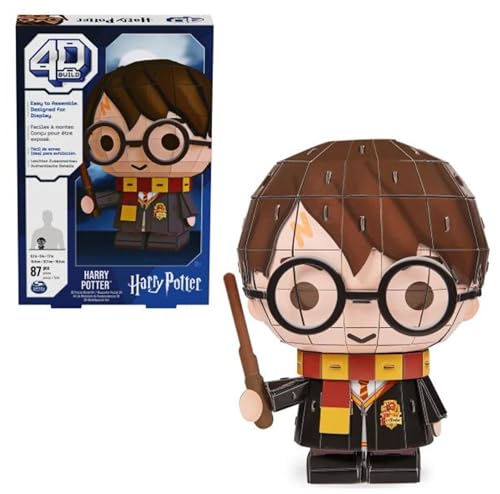 4D Build - Harry Potter - 3D-Puzzle des beliebten Filmheldens aus hochwertigem Karton, 87 Teile, für Fans der magischen Abenteuerserie ab 12 Jahren von 4D Build