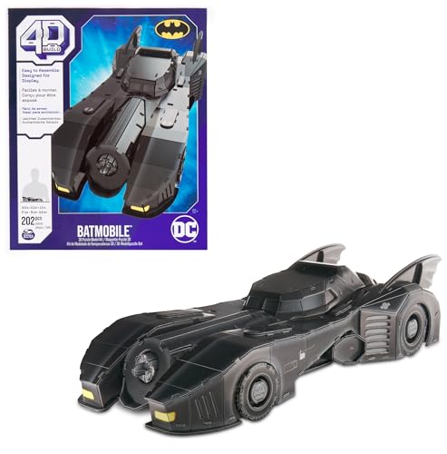 4D Build - Batmobile - detailreicher 3D-Modellbausatz aus hochwertigem Karton, 202 Teile, für Batman Fans ab 12 Jahren von 4D Build
