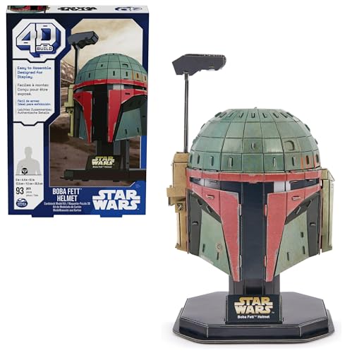 4D Build - Star Wars Boba Fett Helm - detailreicher 3D-Modellbausatz aus hochwertigem Karton, 93 Teile, für Star Wars Fans ab 12 Jahren 4D Build - Star Wars Boba Fett Helm - detailreicher 3D-Modellbausatz aus hochwertigem Karton, 93 Teile, für Star Wars Fans ab 12 Jahren von 4D Build