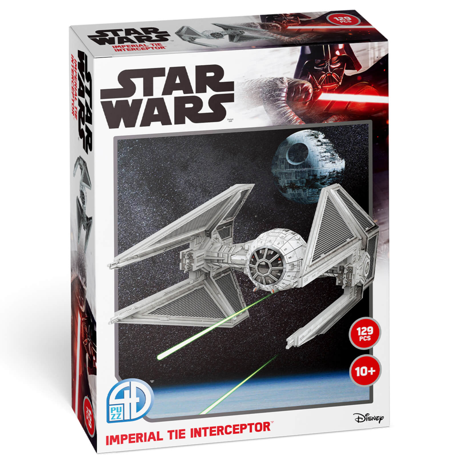 Star Wars Imperial TIE Interceptor Paper Core 3D Puzzle Model von 4D Puzzle
