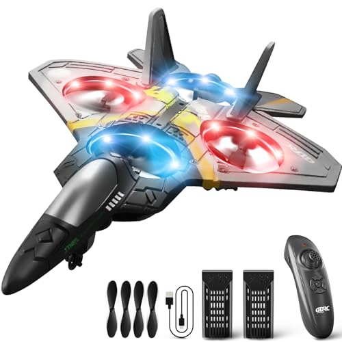 4DRC V17 Ferngesteuertes Flugzeug 6 CH, Gravity Sensing Stunt Roll Cool Light Funktion, 2,4 GHz, Einfach zu fliegen für Erwachsene und Kinder 4DRC V17 Ferngesteuertes Flugzeug 6 CH, Gravity Sensing Stunt Roll Cool Light Funktion, 2,4 GHz, Einfach zu fliegen für Erwachsene und Kinder von 4DRC