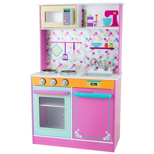 4iQ Group Kinderküche Holz 90 x 60 x 31 cm - Kinder Spielküche Holz ab 3 Jahr - Kinder Küche ohne Scharfe Kanten 4iQ Group Kinderküche Holz 90 x 60 x 31 cm - Kinder Spielküche Holz ab 3 Jahr - Kinder Küche ohne Scharfe Kanten von 4IQ Group