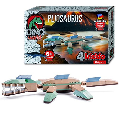 Vitapur Jurassic Spielzeug Dinosaurier Dino Figuren - Pliosaurus Bausteine - Tolle Kinder Geschenke von 4KIDDO