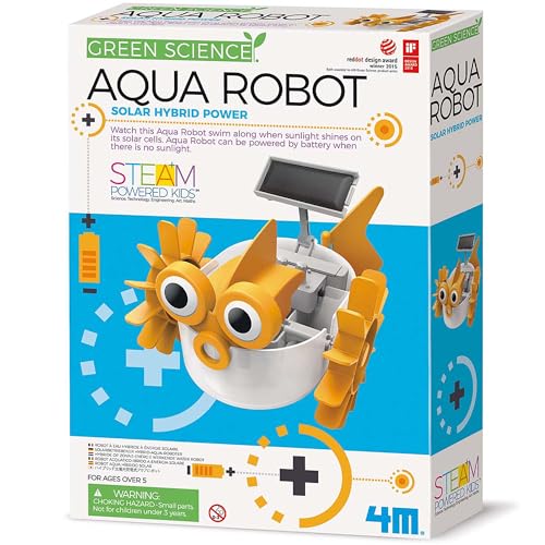 4M 403415 Green Science Aqua Robot-Solar Hybrid Power, Multi von 4M