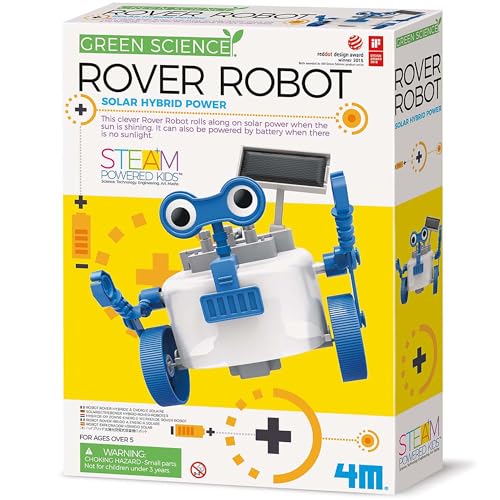 4M 403417 Green Science Rover Robot-Solar Hybrid Power, Multi von 4M