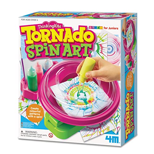 4M 404733 Tornado Spin Arts and Crafts Painting Set, for Kids Ages 4+ von 4M