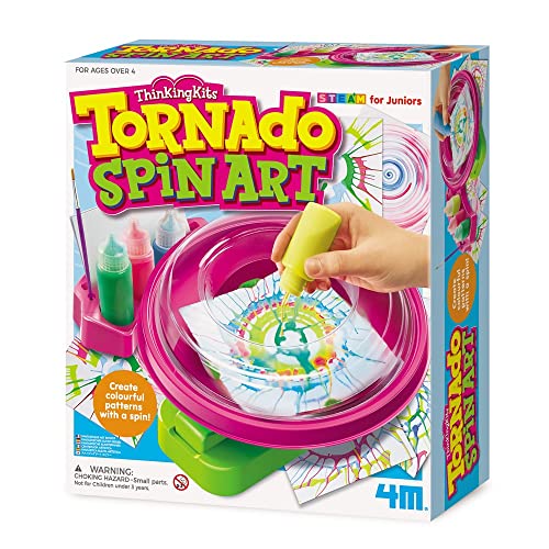 4M 404733 Tornado Spin Arts and Crafts Painting Set, for Kids Ages 4+ von 4M