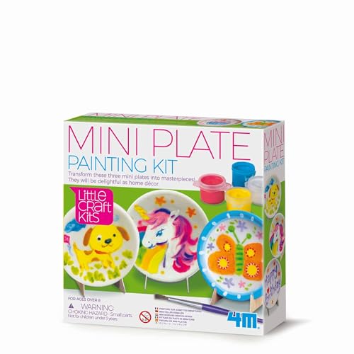 4M 404761 Little Craft Mini Plates Painting Kit, Multi Colour 4M 404761 Little Craft Mini Plates Painting Kit, Multi Colour von 4M