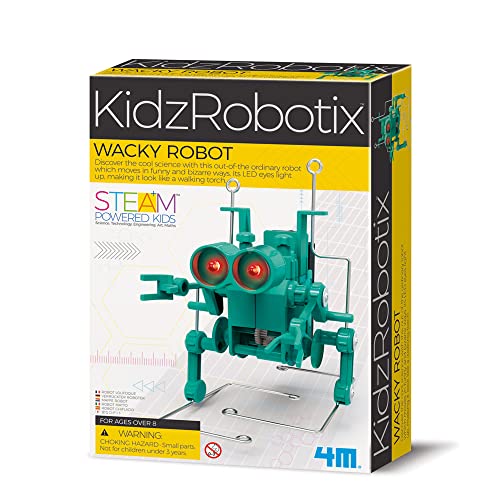 4M - 68682 - KidzRobotix - Verrückter Roboter - Interaktives Lernen Experimentierkasten Lernspielzeug Robotik - für Kinder ab 5 Jahre von 4M