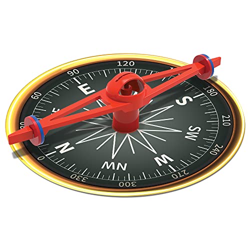 4M - 68685 - KidzLabs - Riesen Magnet Kompass - Interaktives Lernen Experimentierkasten Lernspielzeug Magnetismus - für Kinder ab 5 Jahre von 4M