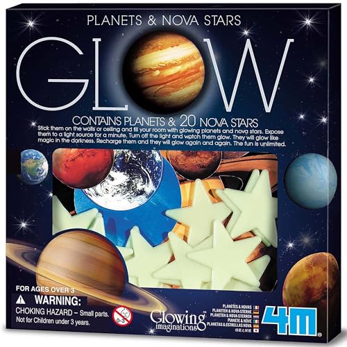 4M Glow in The Dark Planets and Nova Stars 20pcs von 4M