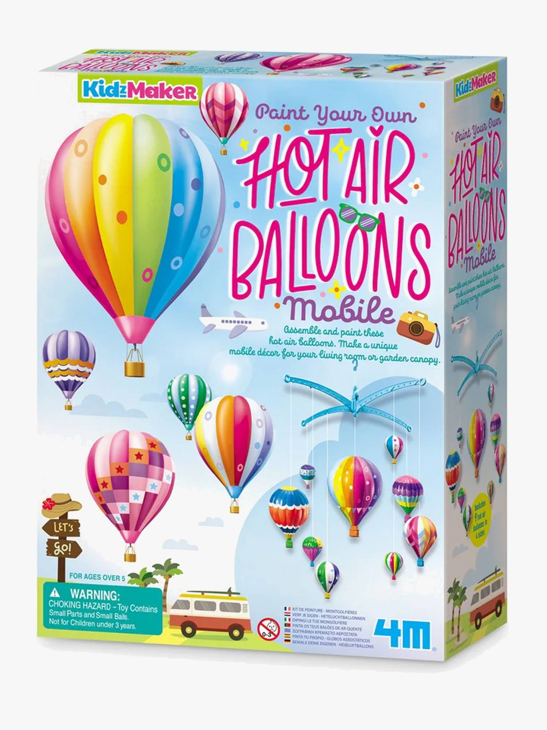 4M KidzMaker DIY-Set Bemale Deinen Heißluftballone von 4M